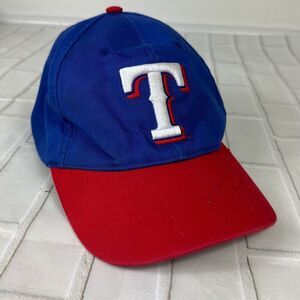 Texas Rangers Baseball Hat MLB Cap Adjustable JR Rangers Club Boys Blue Red